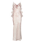 Pink Floral Cowl Neck Maxi Dress 1