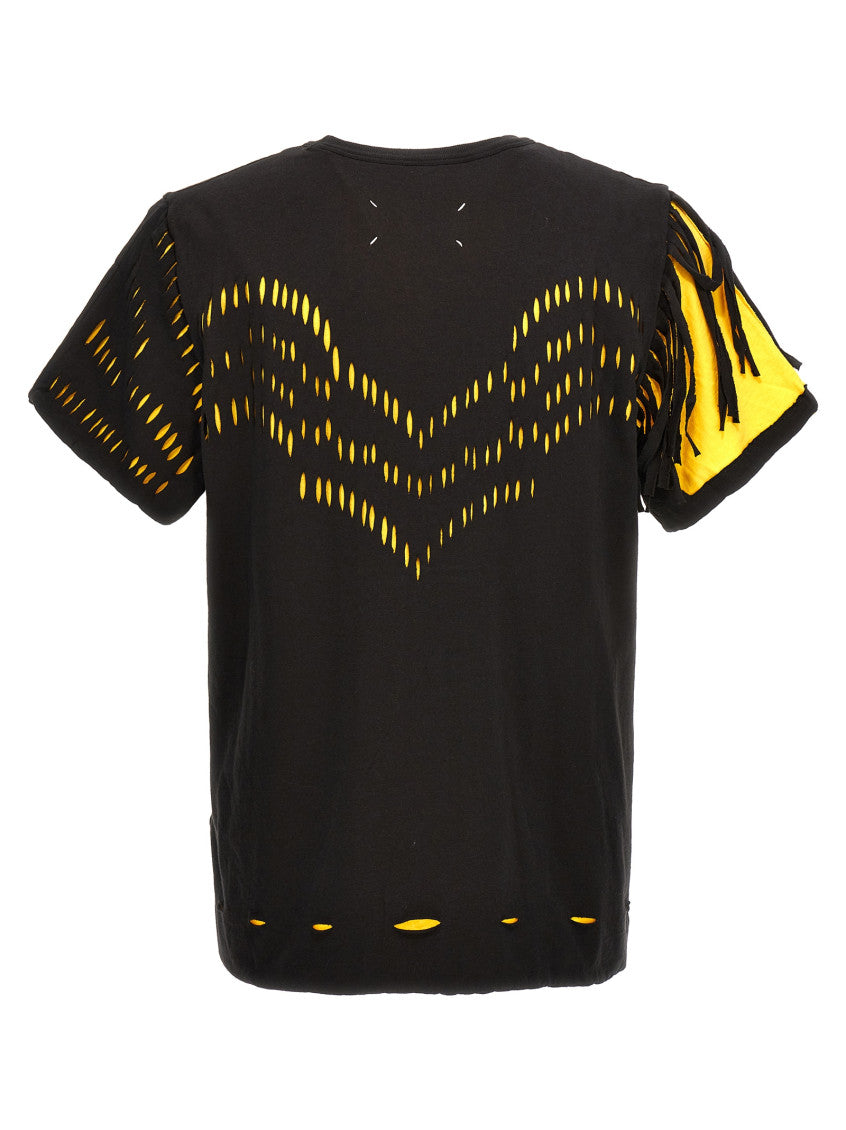 Yellow Graphic Crew Neck T-Shirt 2