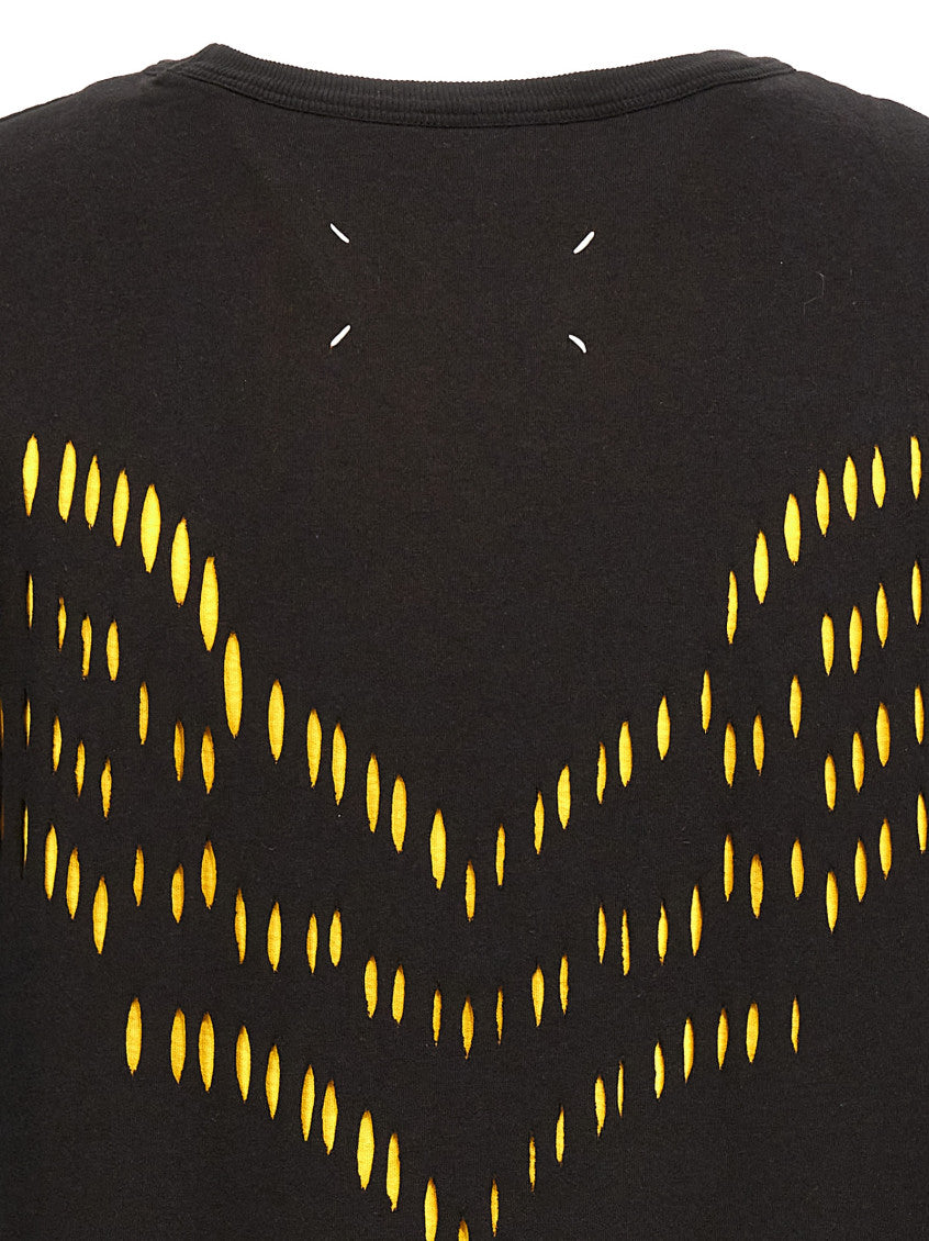 Yellow Graphic Crew Neck T-Shirt 4