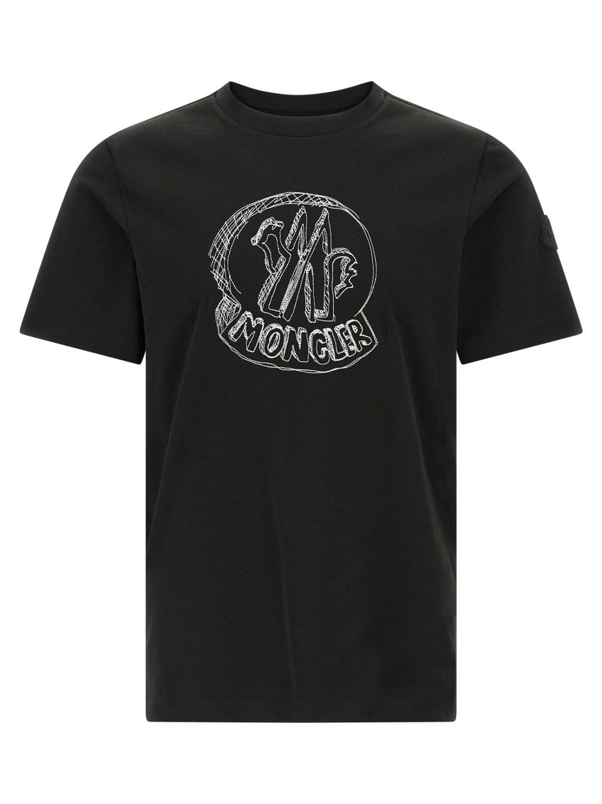 Black Logo Crew Neck T-Shirt 1