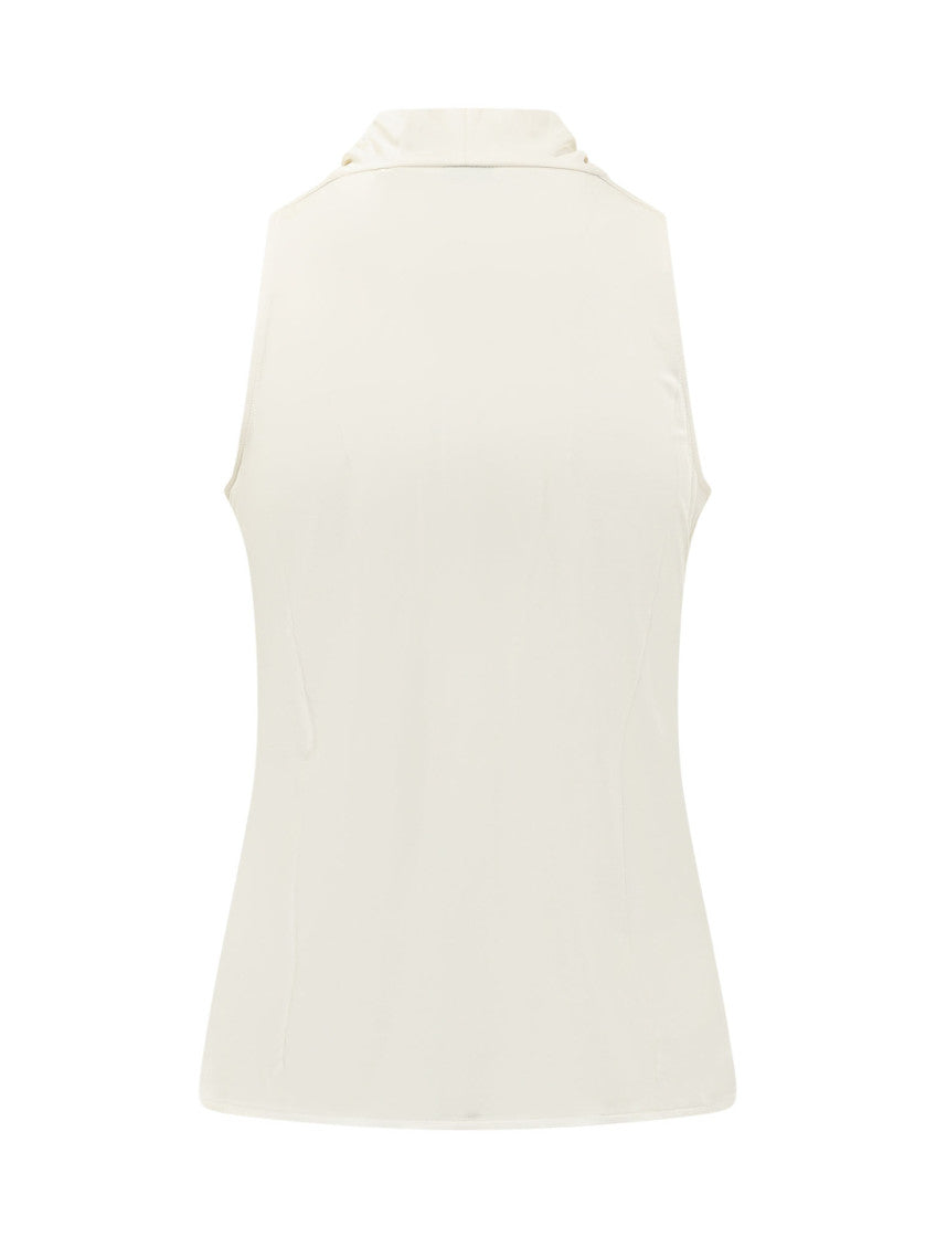 White Cowl Neck Top 2