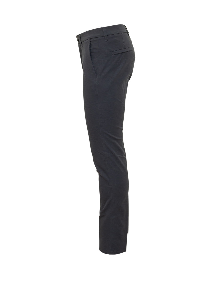 Blue Slim Flat Front Pants 2
