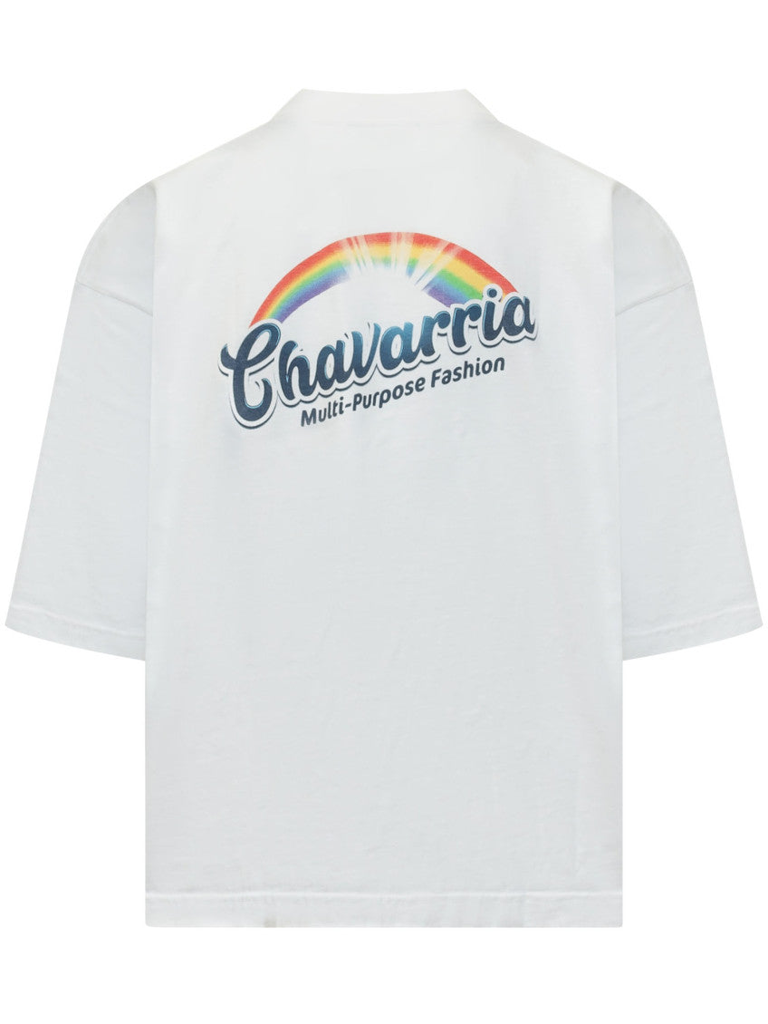 White Crew Neck T-Shirt 2