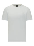 White Solid Crew Neck T-Shirt 1