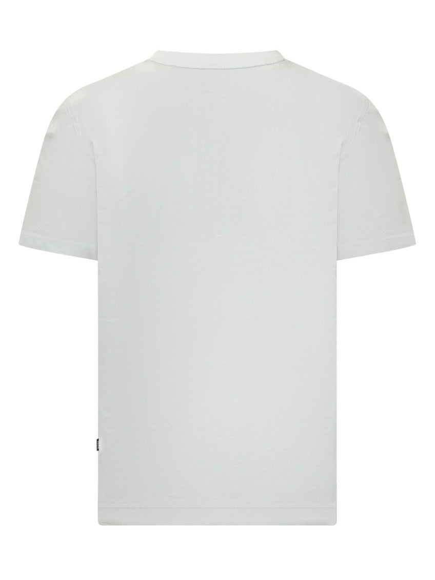 White Solid Crew Neck T-Shirt 2