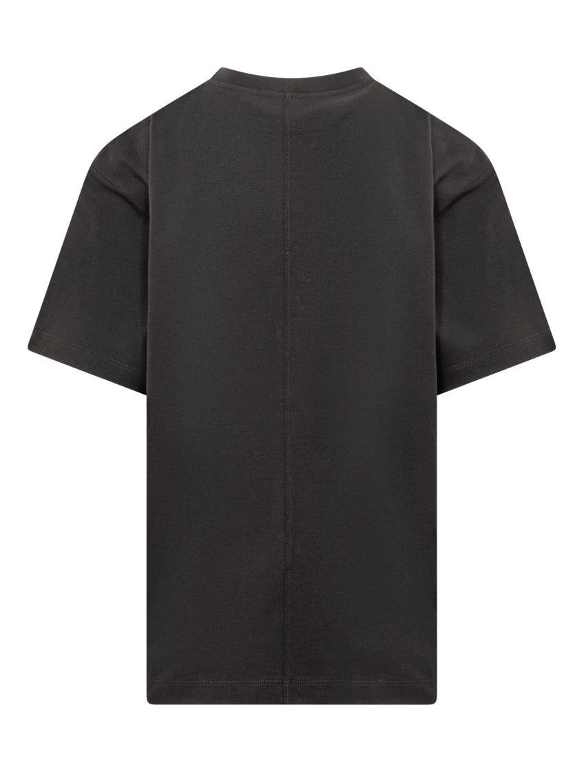 Black Solid Crew Neck T-Shirt 2