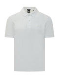 White Solid Shirt Collar T-Shirt 1