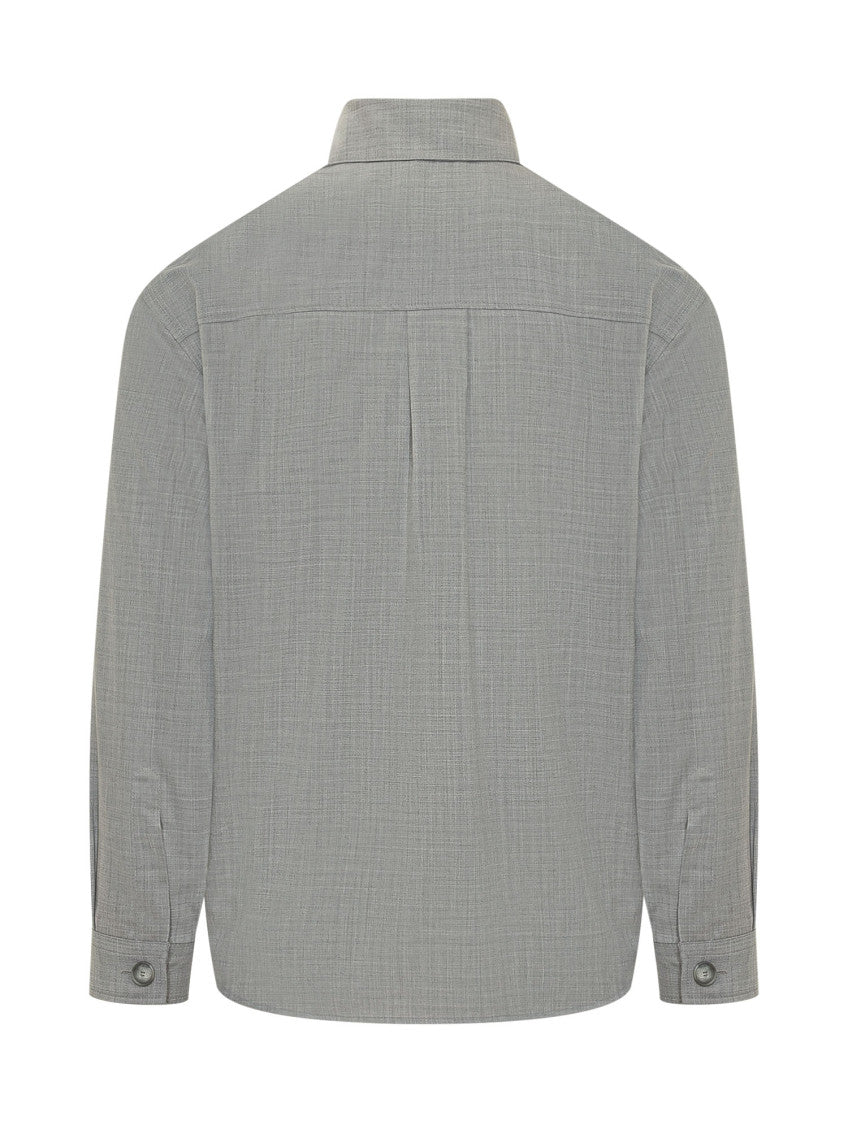 Grey Regular Solid Shirt 2