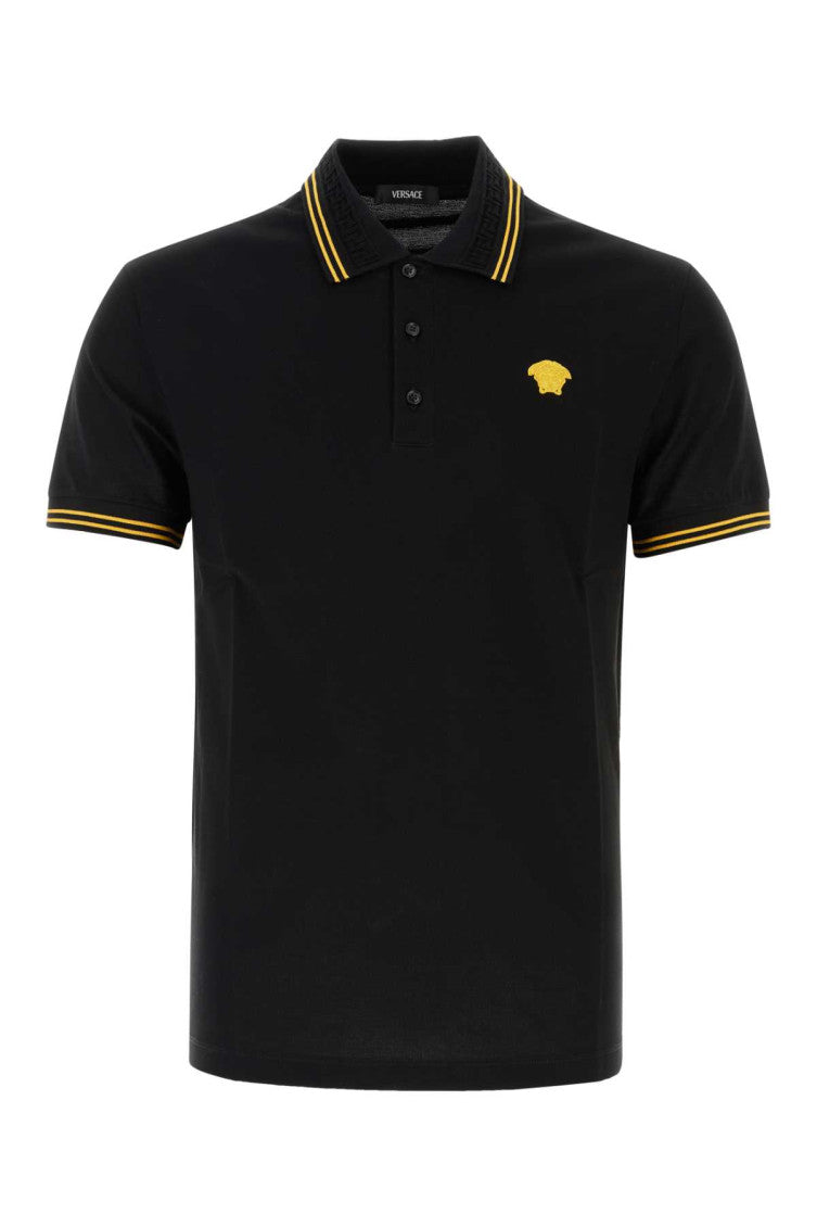 Black Embroidered Polo Shirt 1