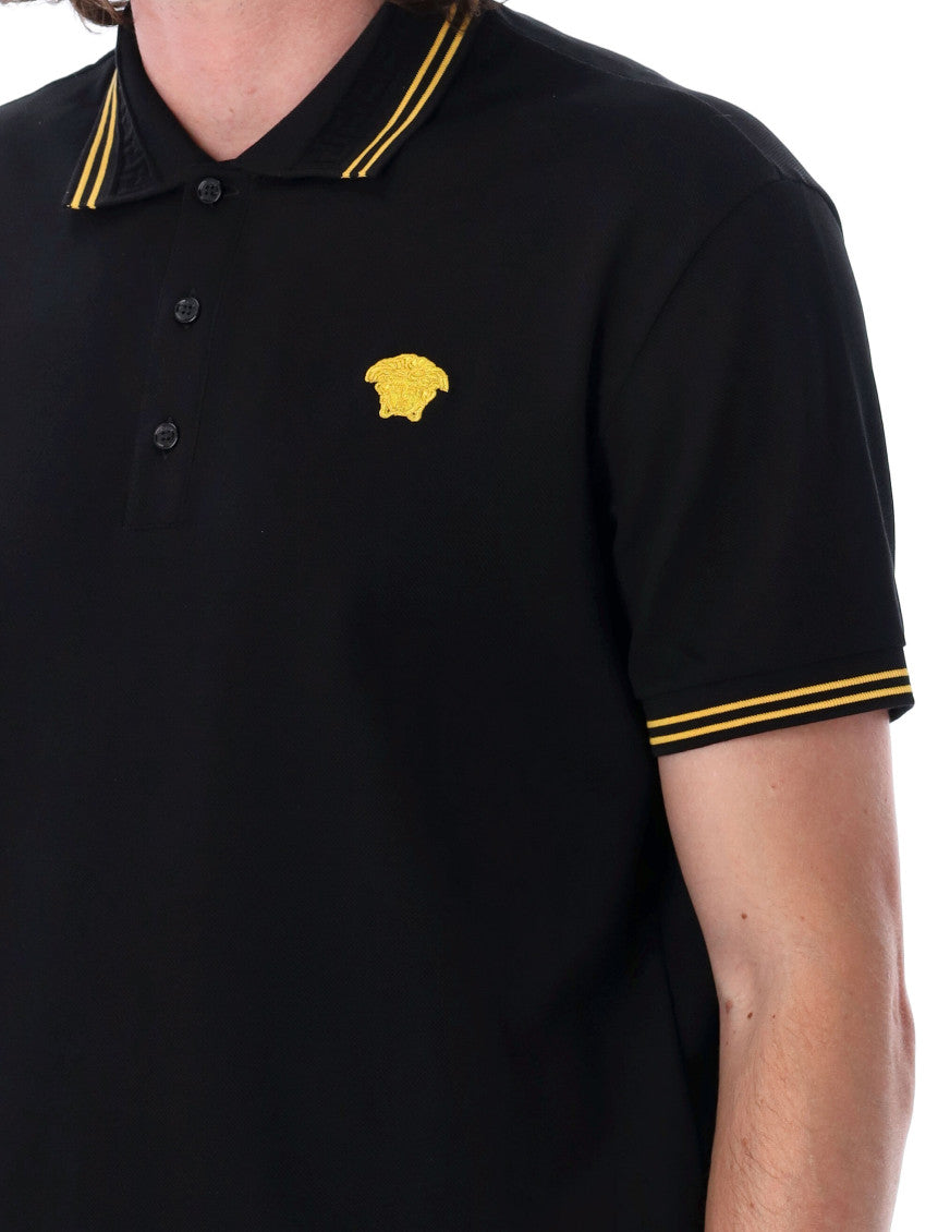 Black Embroidered Polo Shirt 3