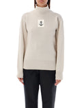 Natural Logo Patch Sweater 1