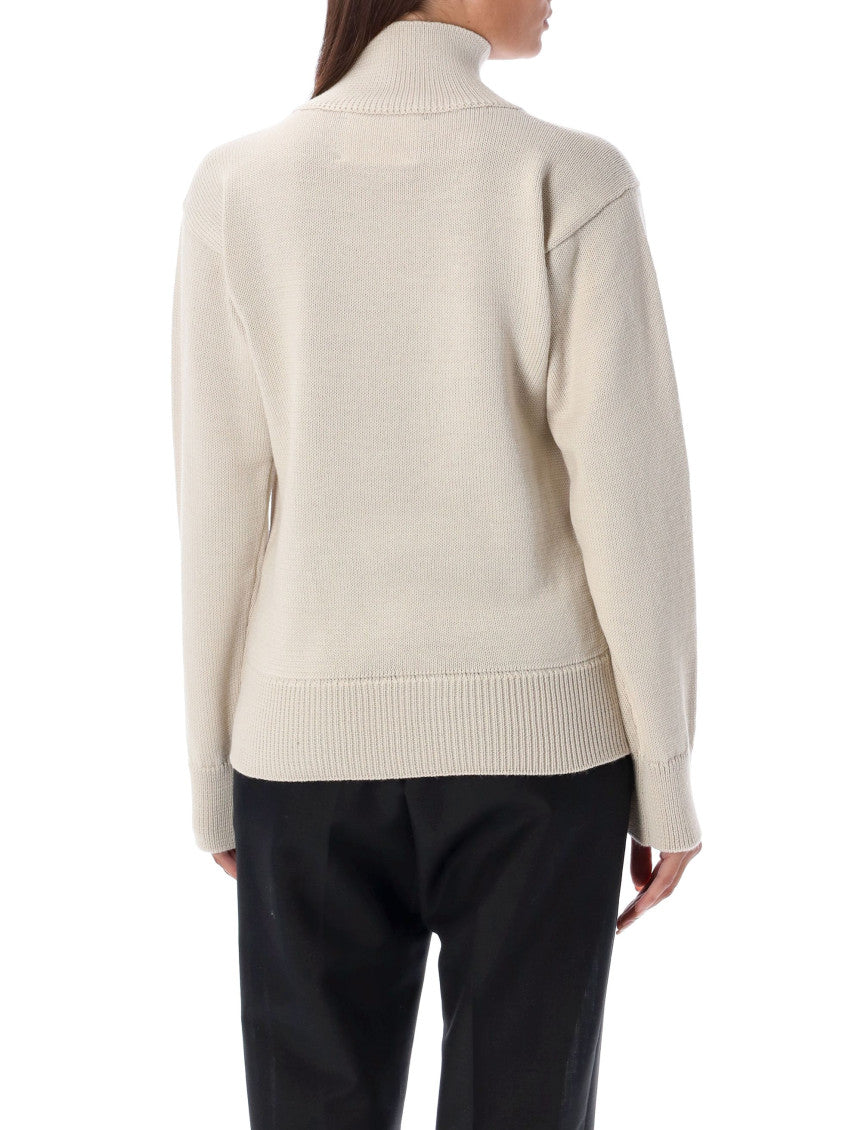 Natural Logo Patch Sweater 2