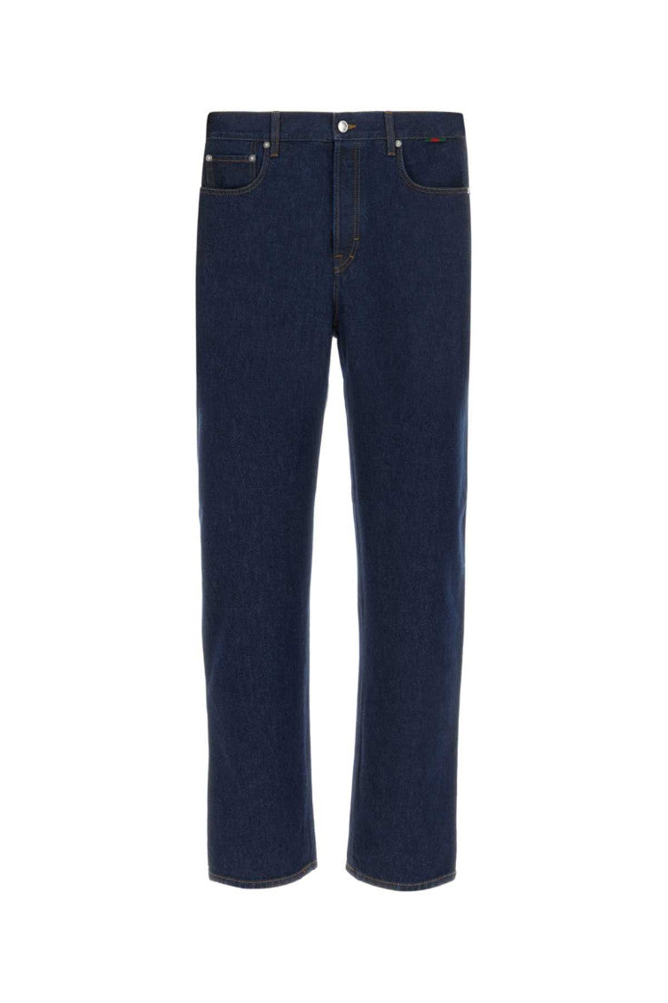 Dark Blue Slim Fit Denim Jeans 1