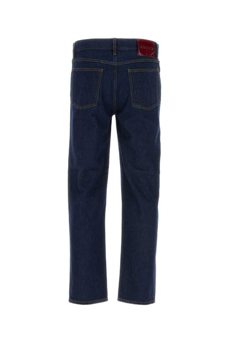 Dark Blue Slim Fit Denim Jeans 2