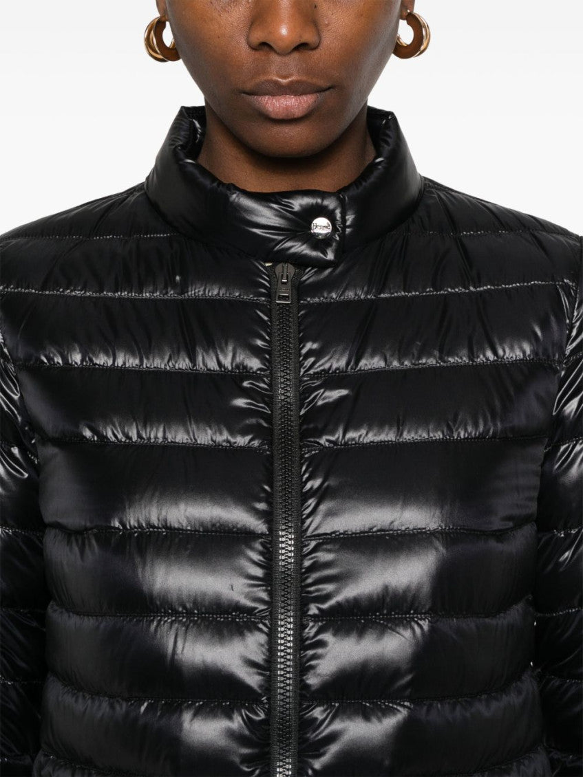 Black quilted puffer jacket 4