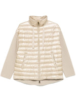 Beige panelled jacket 1