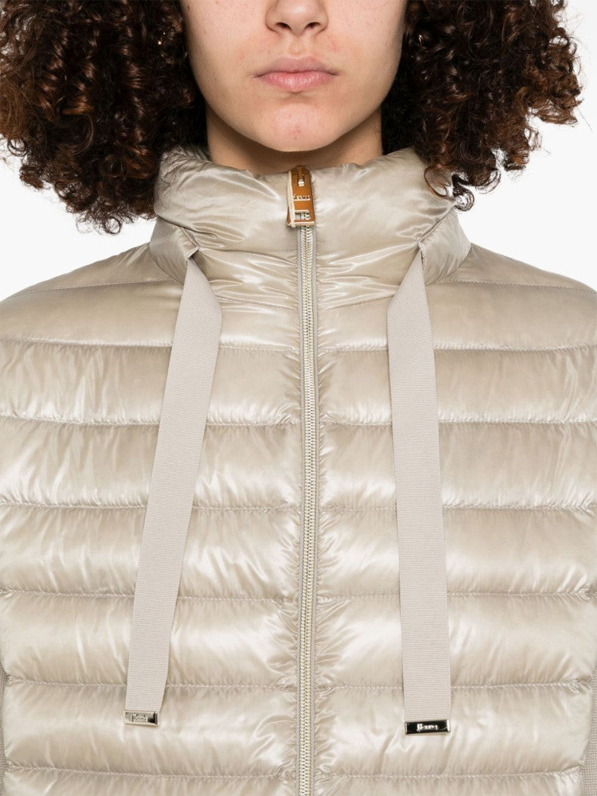 Beige panelled jacket 2