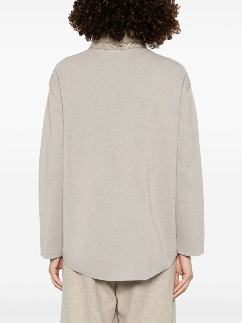 Beige panelled jacket 3