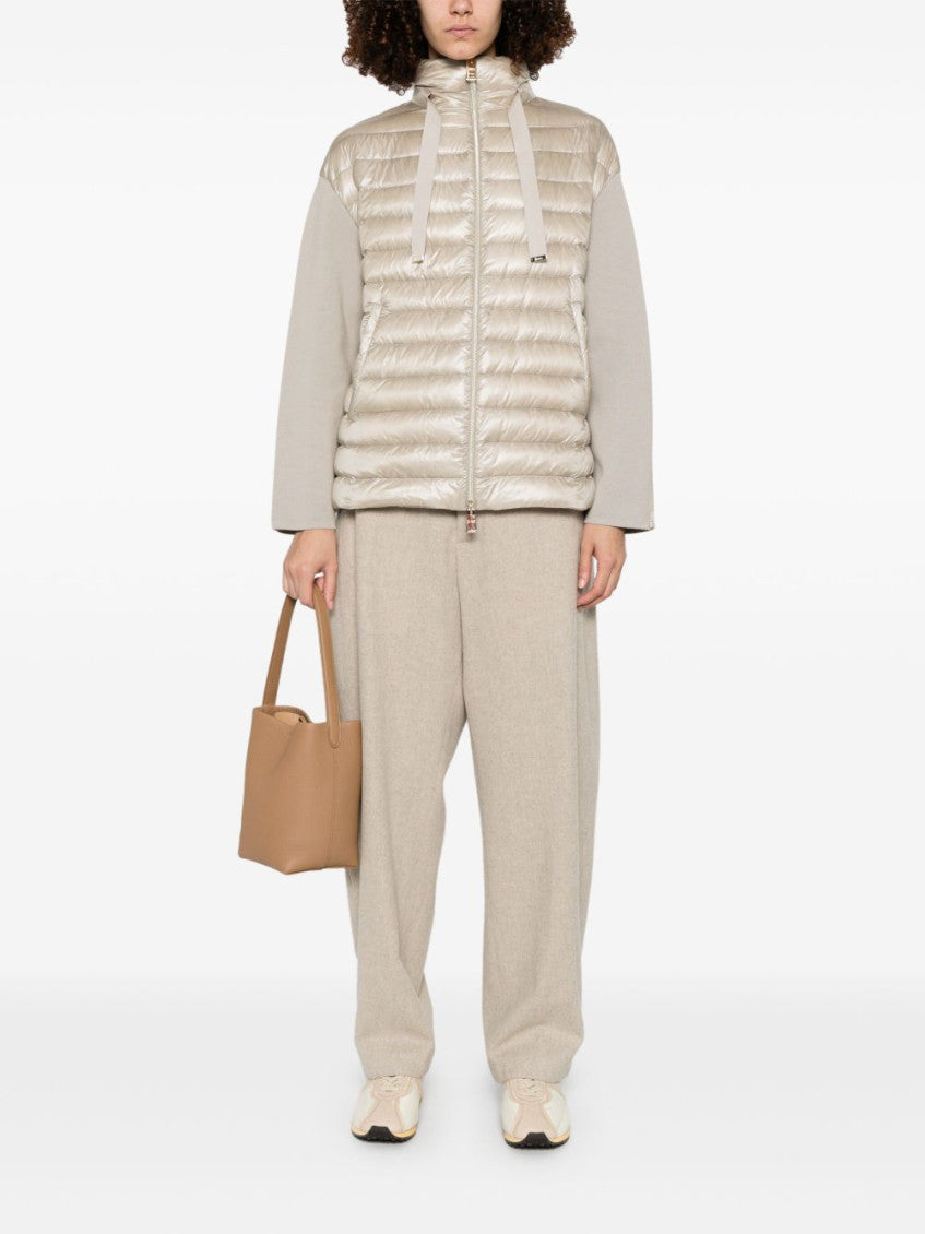 Beige panelled jacket 5