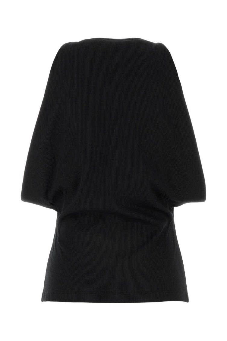 Black Draped Armhole Top 2