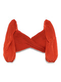 Red Pleated Top 1