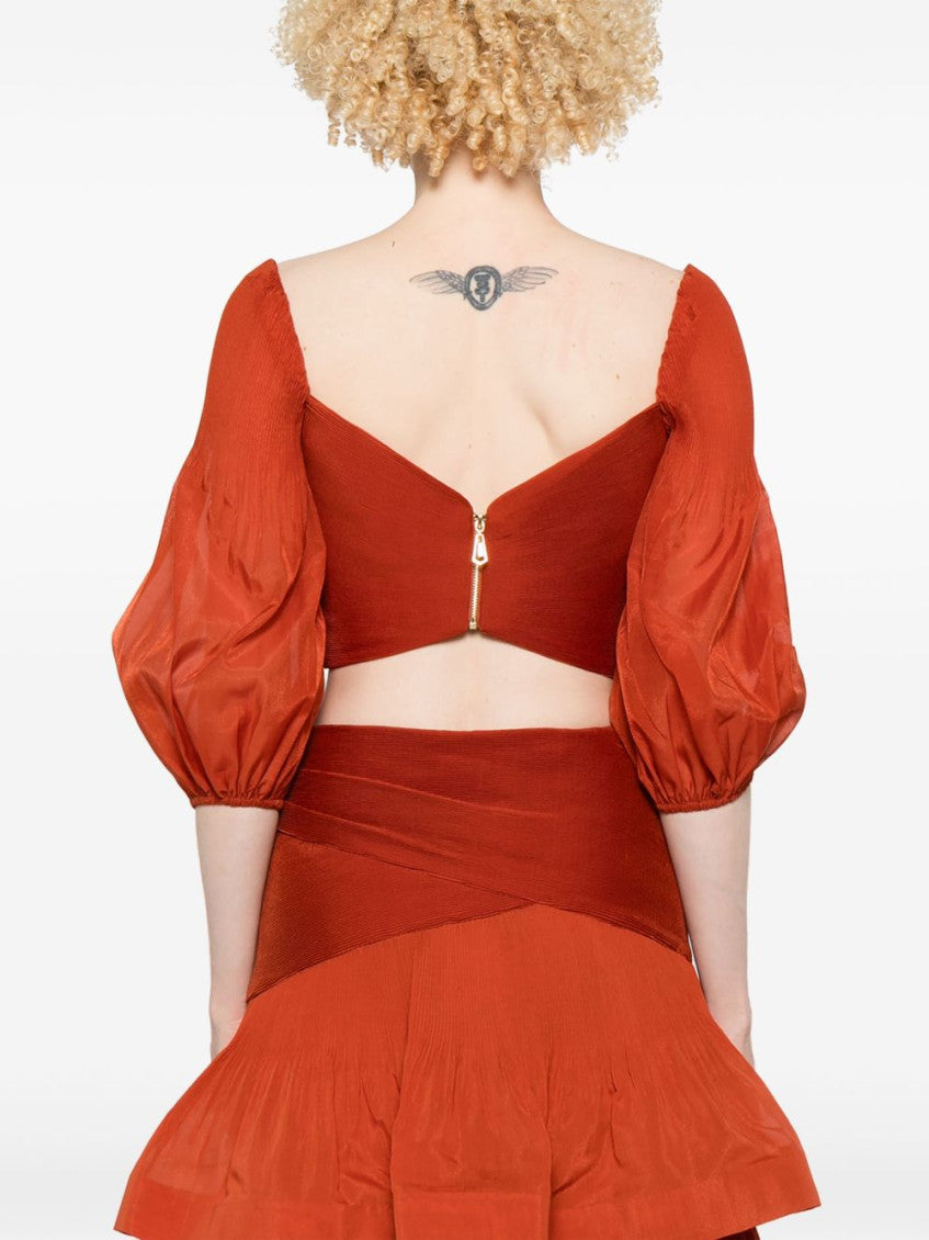Red Pleated Top 5