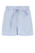 Light Blue Striped Shorts 1