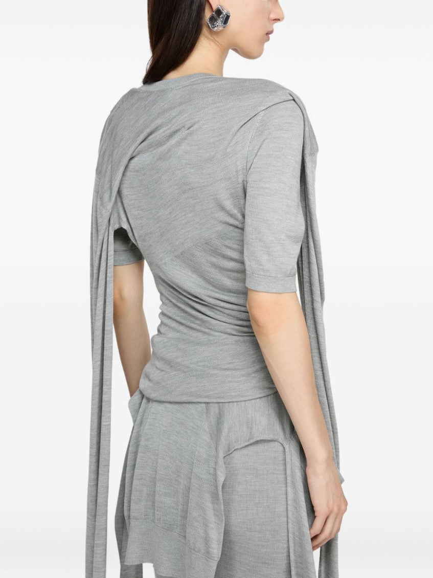 Grey asymmetrical Top 4