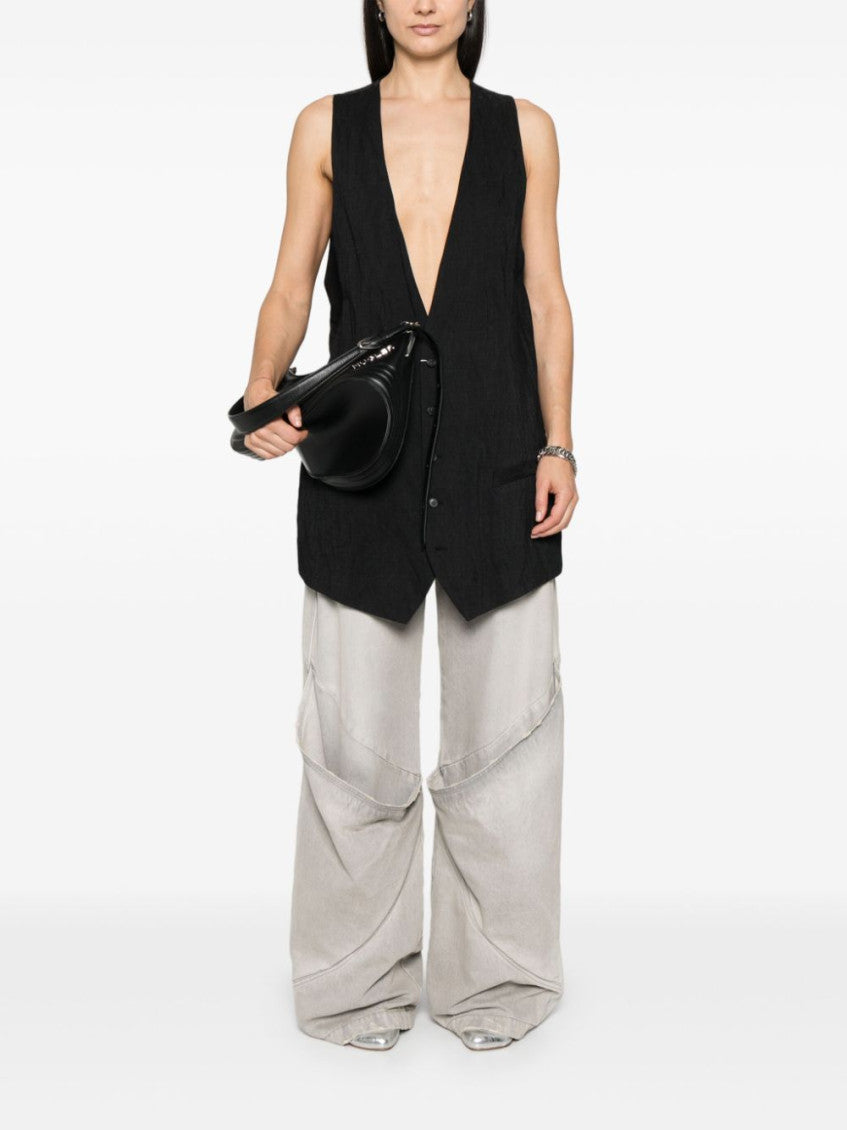 Black Deep-neck vest 4