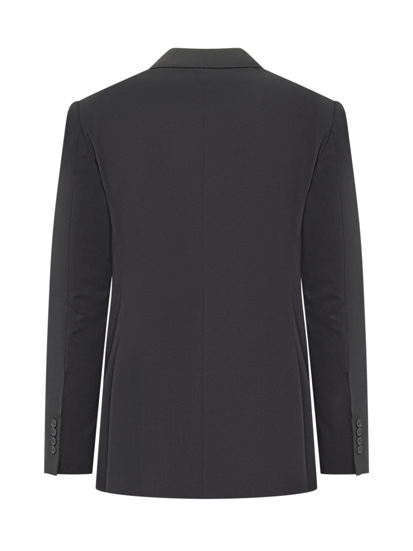 Black Notched Lapel Suit 3
