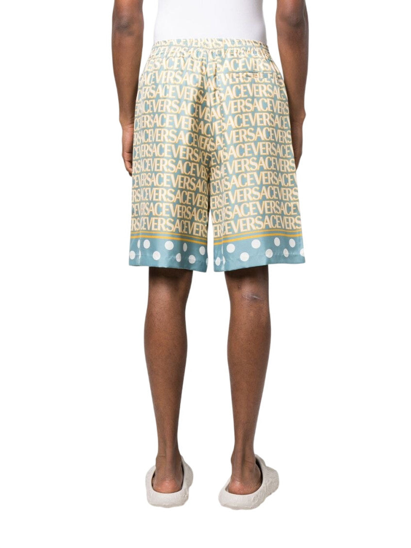 Light Blue Logo Shorts 3
