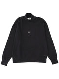 Black Mock Collar Sweatshirt 1