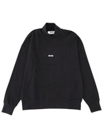 Black Mock Collar Sweatshirt 1