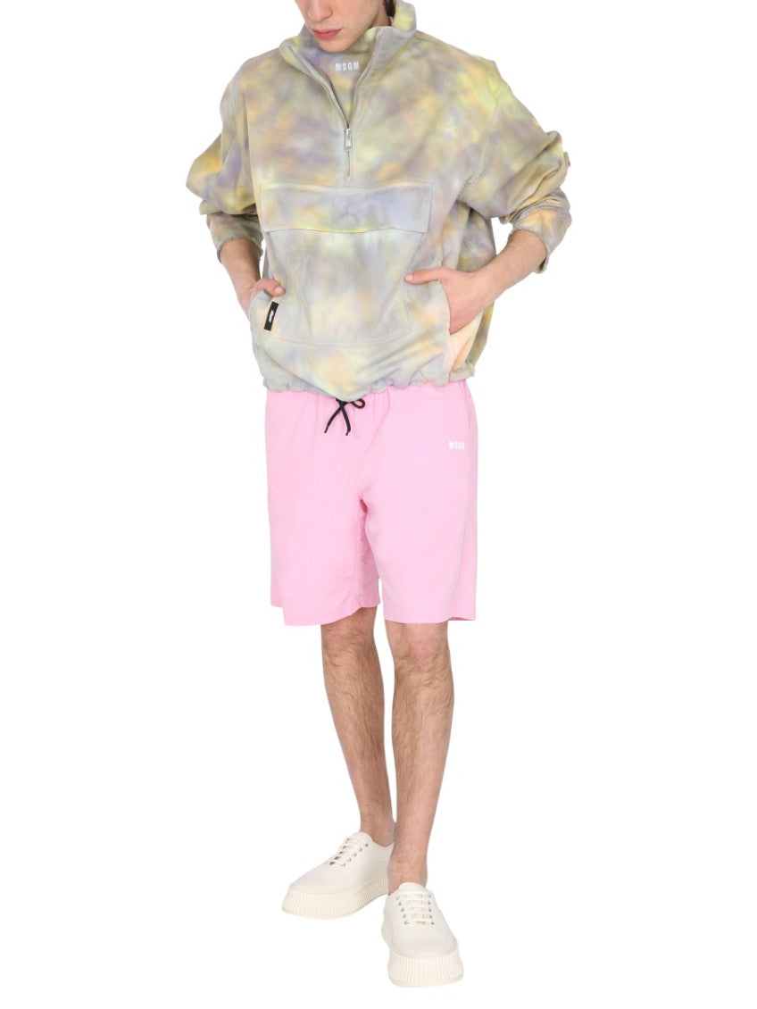 Purple Printed Regular Jacket 2