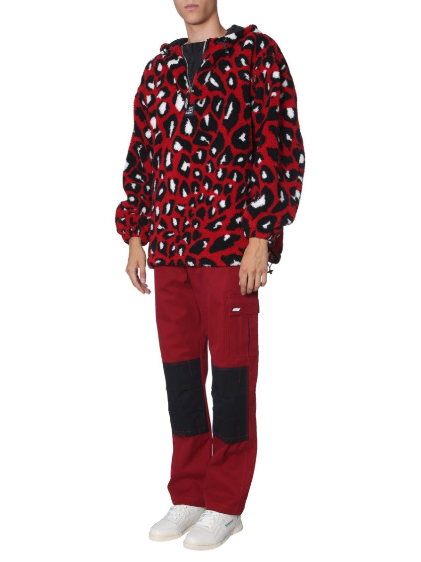 Red Shearling Jacket 2