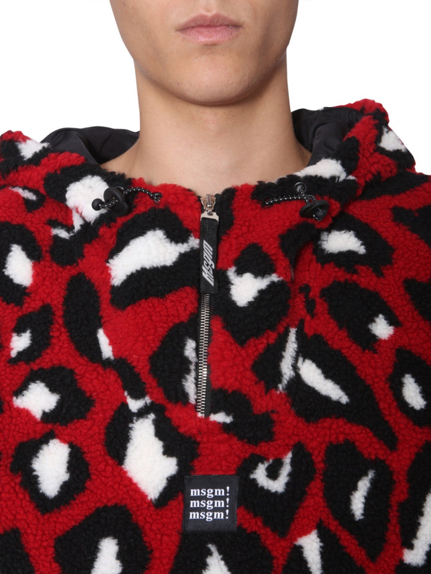 Red Shearling Jacket 4