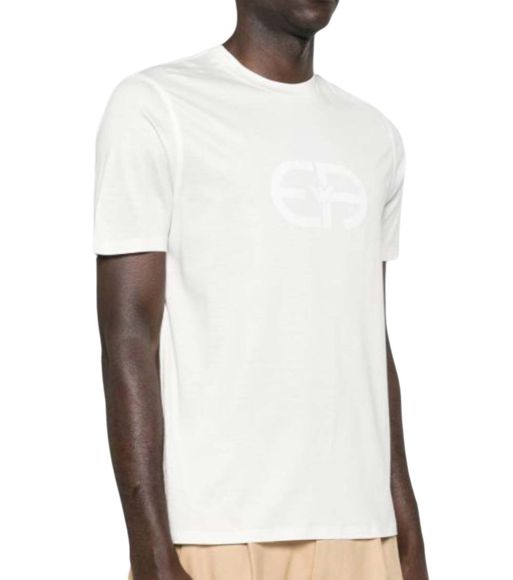 White Crew Neck T-Shirt 2