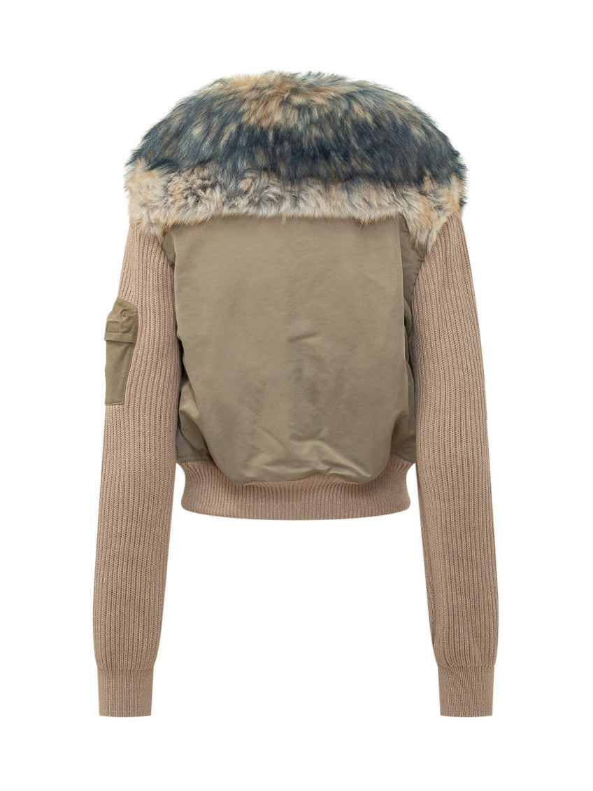 Brown Removable Collar Jacket 2