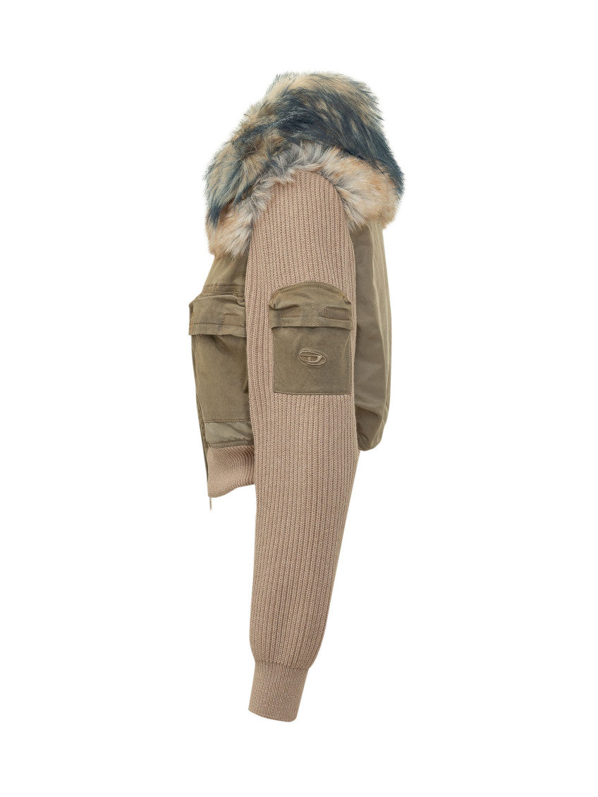 Brown Removable Collar Jacket 3