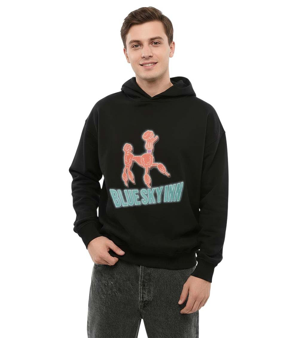 Black Graphic Logo Hoodie 1