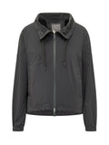 Black Solid Shirt Collar Jacket 1