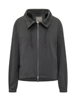 Black Solid Shirt Collar Jacket 1