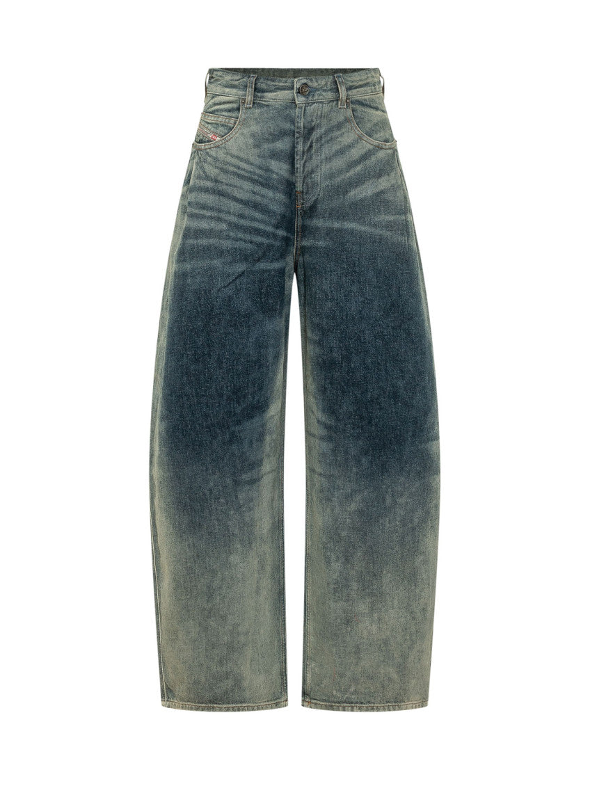 Blue Loose High Rise Jeans 1