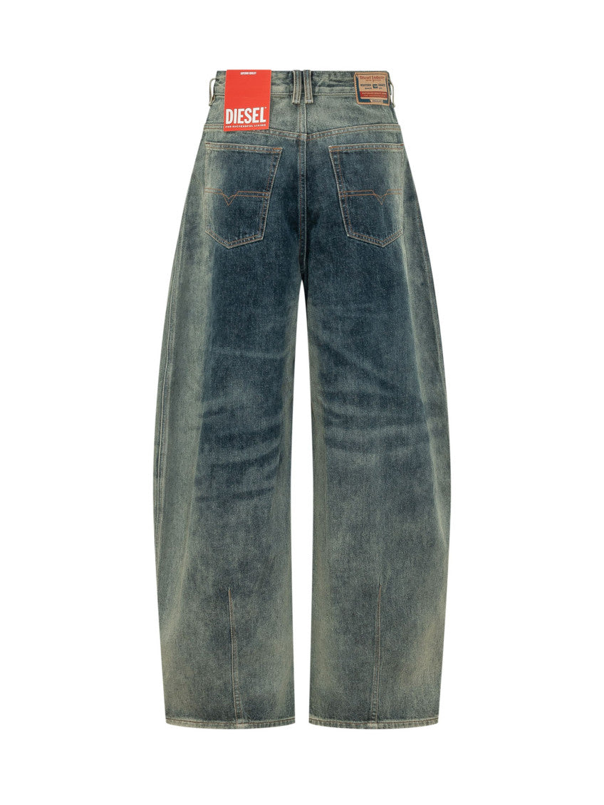 Blue Loose High Rise Jeans 2