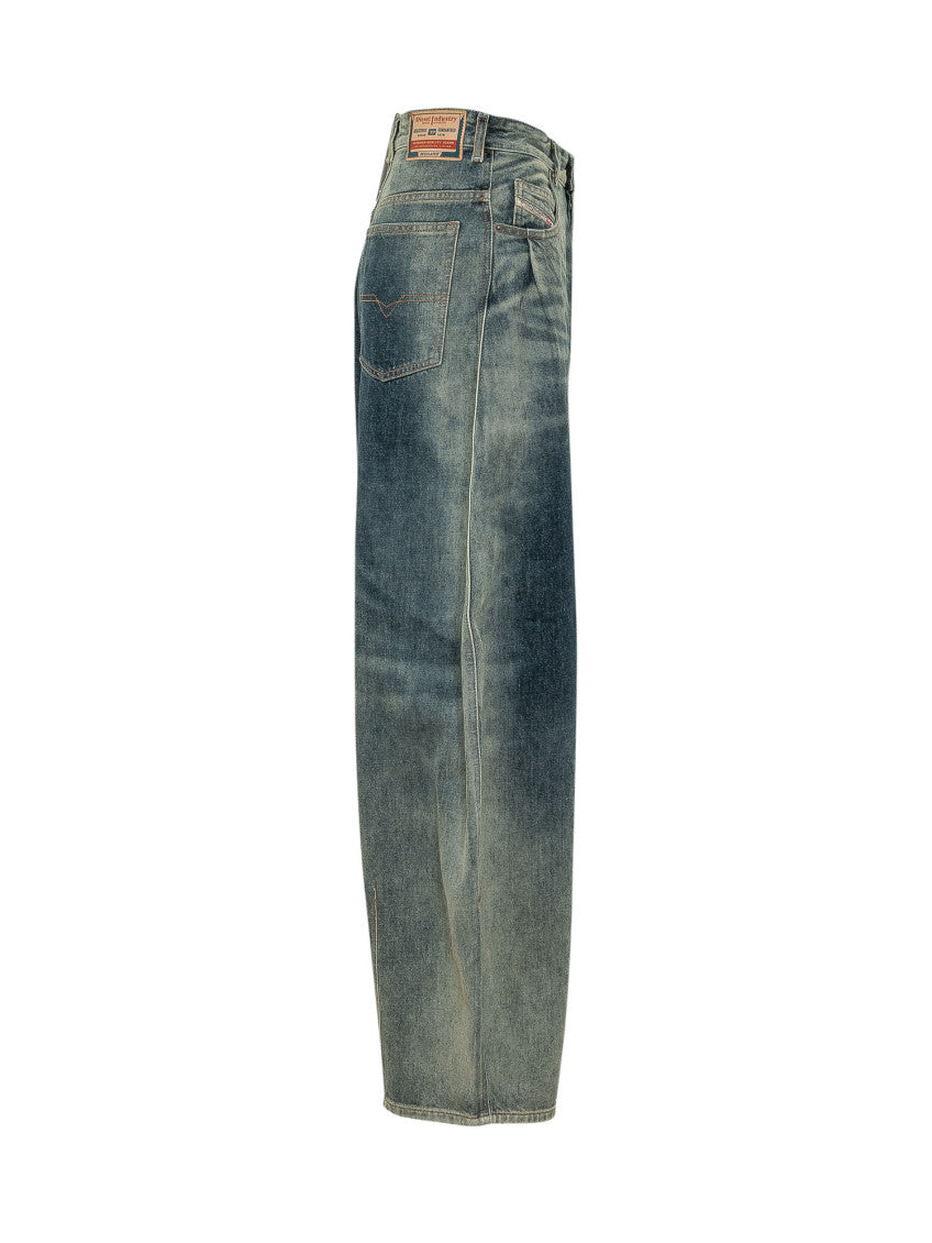 Blue Loose High Rise Jeans 3
