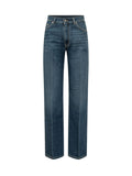 Blue Straight High Rise Jeans 1