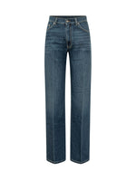 Blue Straight High Rise Jeans 1