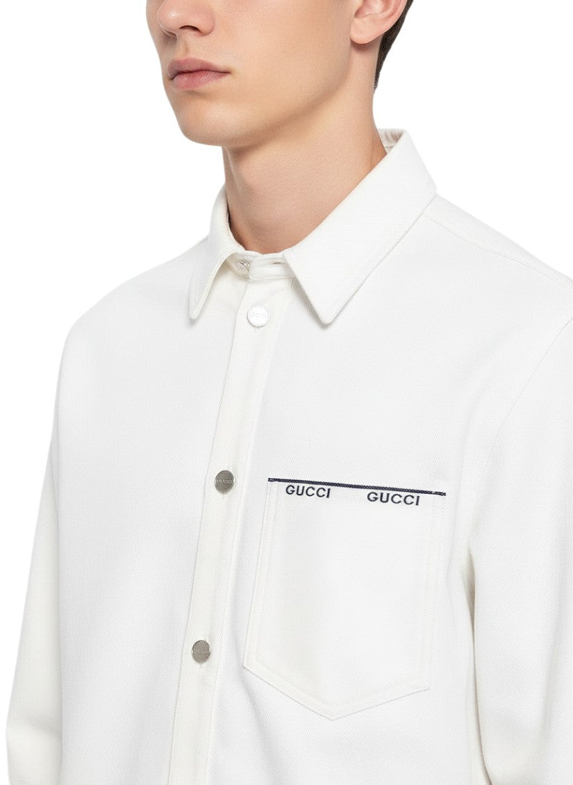 White Regular Logo Shirt 3