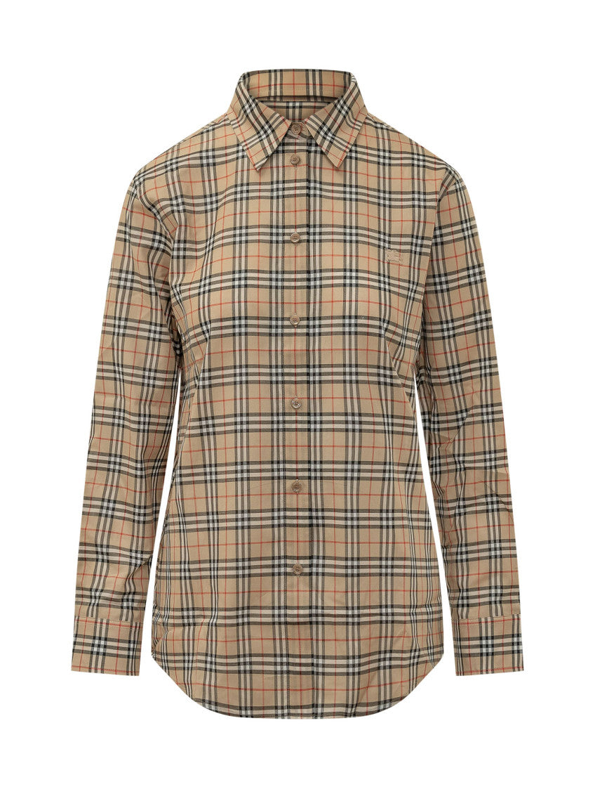 Beige Regular Checks Shirt 1