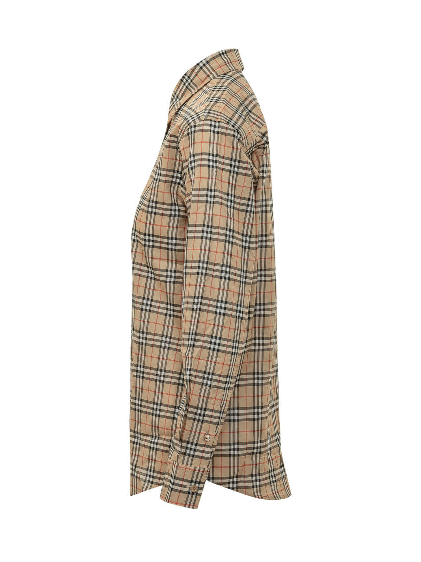 Beige Regular Checks Shirt 3